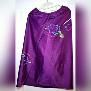 Vintage 80s Sea Queen Wrap Style Skirt (M/L)